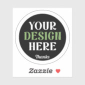 custom, unique, sleek & minimalist シール (シート)