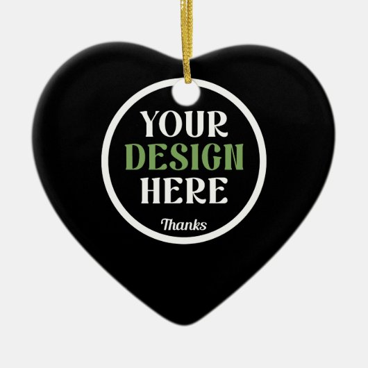 custom, unique, sleek & minimalist セラミックオーナメント (正面)