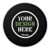 custom, unique, sleek & minimalist セラミックノブ (正面)