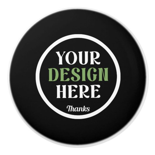 custom, unique, sleek & minimalist セラミックノブ (正面)