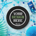 custom, unique, sleek & minimalist ペーパープレート<br><div class="desc">This design is accessible to all. Feel free to customize the logo, images, text, and colors according to your preferences. Thank you very much.</div>