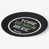 custom, unique, sleek & minimalist ペーパープレート (アングル)