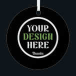 custom, unique, sleek & minimalist メタルオーナメント<br><div class="desc">This design is accessible to all. Feel free to customize the logo,  images,  text,  and colors according to your preferences. Thank you very much.</div>