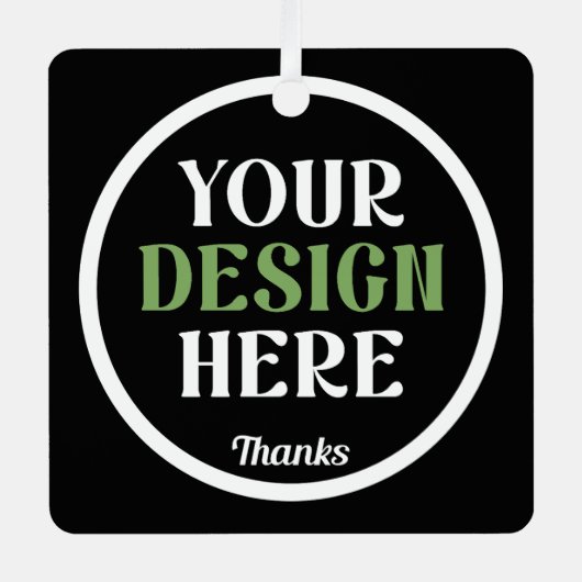 custom, unique, sleek & minimalist メタルオーナメント (正面)