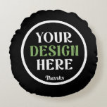 custom, unique, sleek & minimalist ラウンドクッション<br><div class="desc">This design is accessible to all. Feel free to customize the logo,  images,  text,  and colors according to your preferences. Thank you very much.</div>