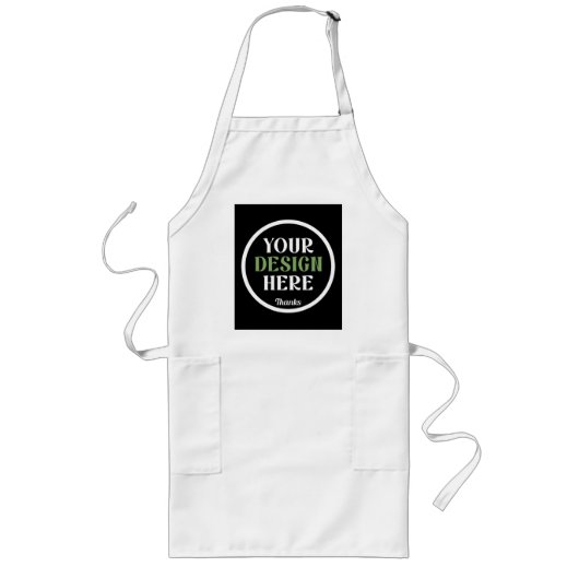 custom, unique, sleek & minimalist ロングエプロン (正面)