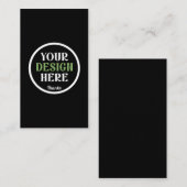 custom, unique, sleek & minimalist 名刺 (正面/裏面)