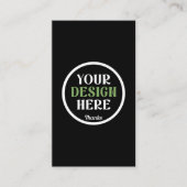 custom, unique, sleek & minimalist 名刺 (正面)