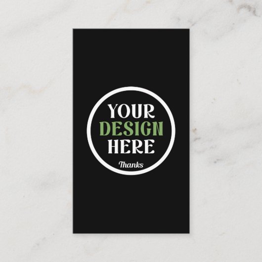 custom, unique, sleek & minimalist 名刺 (正面)