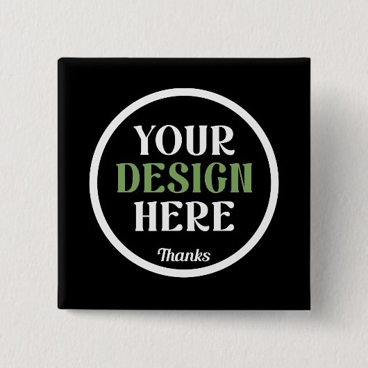 custom, unique, sleek & minimalist 缶バッジ (正面)