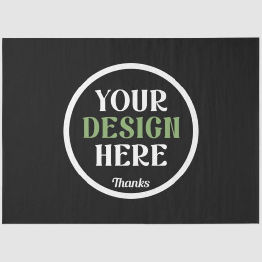 custom, unique, sleek & minimalist 薄葉紙 (正面)