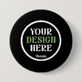 custom, unique, sleek & minimalist Button 缶バッジ (正面)