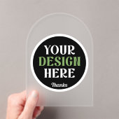 custom, unique, sleek & minimalist hershey®'s kiss アクリル招待状 (インサイチュ (ポータブル))