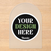 custom, unique, sleek & minimalist hershey®'s kiss アクリル招待状 (正面)