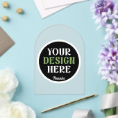 custom, unique, sleek & minimalist hershey®'s kiss アクリル招待状 (インサイチュ (ウェディング))