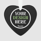 custom, unique, sleek & minimalist hershey®'s kiss オーナメント (正面)