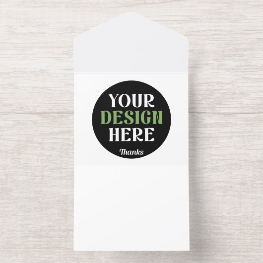 custom, unique, sleek & minimalist hershey®'s kiss オールインワン招待状 (内側)