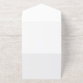 custom, unique, sleek & minimalist hershey®'s kiss オールインワン招待状 (外側)