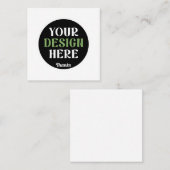 custom, unique, sleek & minimalist hershey®'s kiss スクエア名刺 (正面/裏面)