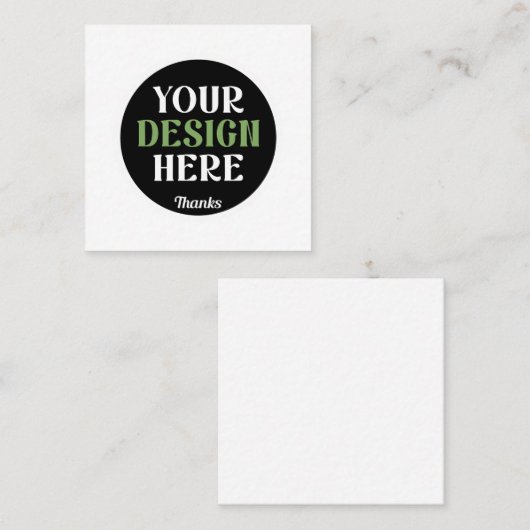 custom, unique, sleek & minimalist hershey®'s kiss スクエア名刺 (正面/裏面)