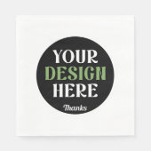 custom, unique, sleek & minimalist hershey®'s kiss スタンダードランチョンナプキン (正面)