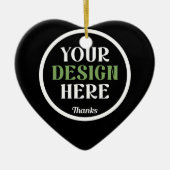 custom, unique, sleek & minimalist hershey®'s kiss セラミックオーナメント (正面)