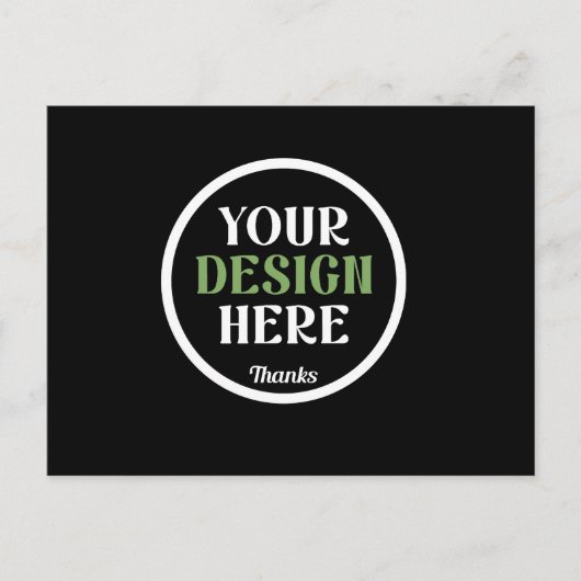 custom, unique, sleek & minimalist hershey®'s kiss ポストカード (正面)