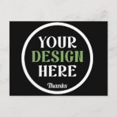 custom, unique, sleek & minimalist hershey®'s kiss ポストカード (正面)