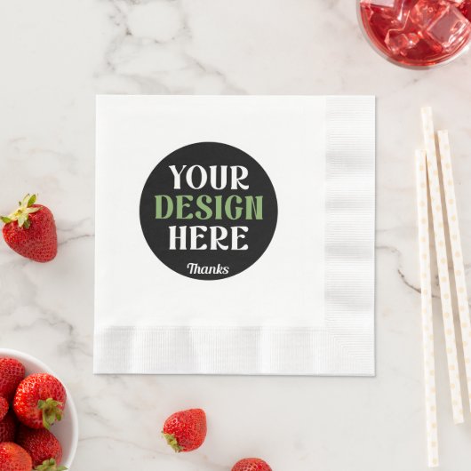 custom, unique, sleek & minimalist hershey®'s kiss 縁ありランチョンナプキン (インサイチュ)