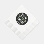 custom, unique, sleek & minimalist hershey®'s kiss 縁ありランチョンナプキン (角)