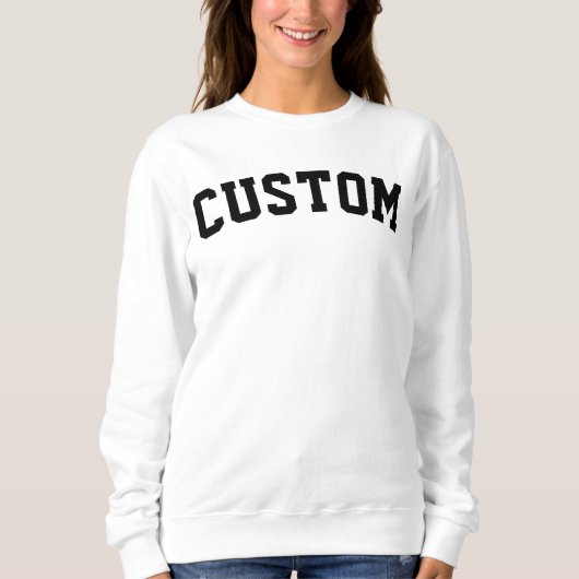 Custom University College Letter Gift Crewneck スウェットシャツ (正面)