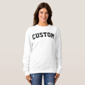 Custom University College Letter Gift Crewneck スウェットシャツ (正面フル)