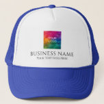 Custom Upload Business Company Logo Here キャップ<br><div class="desc">Custom Upload Business Company Logo Here Personalized Template Trucker Hat.</div>