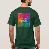 Custom Upload Business Company Logo to Men's Work Tシャツ (裏面)