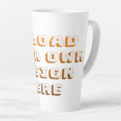 Custom Upload Design Product カフェラテマグ (右アングル)