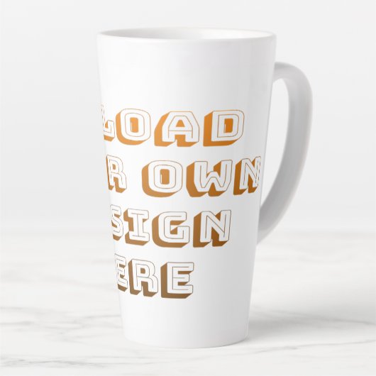 Custom Upload Design Product カフェラテマグ (右アングル)