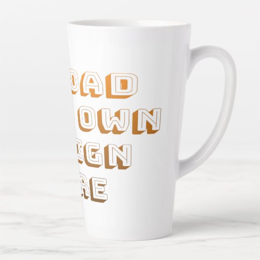 Custom Upload Design Product カフェラテマグ (右)