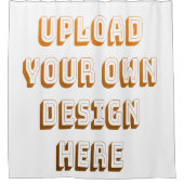Custom Upload Design Product シャワーカーテン (正面)