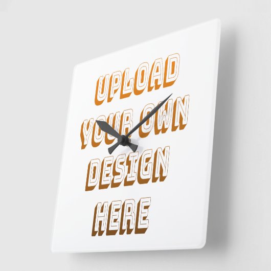 Custom Upload Design Product スクエア壁時計 (傾斜)