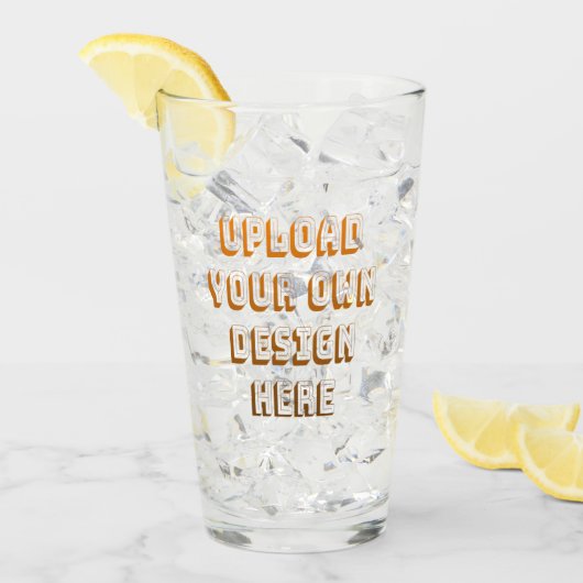 Custom Upload Design Product タンブラーグラス (アイス正面)