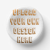 Custom Upload Design Product ペーパーボウル (正面)