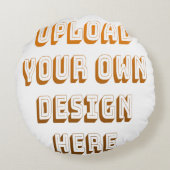 Custom Upload Design Product ラウンドクッション (裏面)
