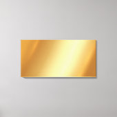Custom Upload Your Own Photo on Gold Background キャンバスプリント (正面)