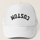 Custom Upside Down Trend University College Letter キャップ (正面)