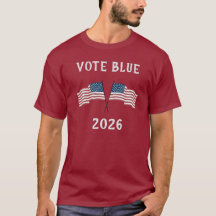 Custom USA Flag Vote Blue 