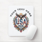 Custom USA National Soccer Team Bald Eagle Logo マウスパッド (マウス)