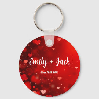 Custom Valentine Love Gift for Him & Her キーホルダー