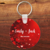 Custom Valentine  Love Gift for Him & Her キーホルダー (正面)