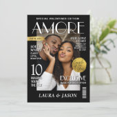 Custom Valentine Magazine Cover, Modern Couple シーズンカード (スタンド正面)