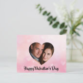 Custom Valentine’s Day Heart-Shaped Photo Card シーズンポストカード (スタンド正面)
